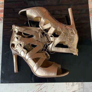 Vince Camuto Gold gladiator-style heels